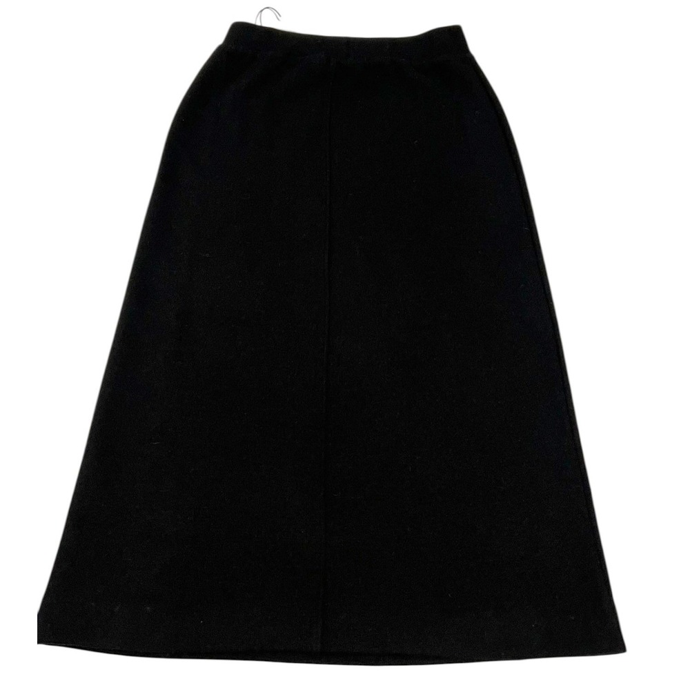 NWT Ba&Sh Jupe Holly Knit Midi Skirt Black A-Line Elastic Waist 1